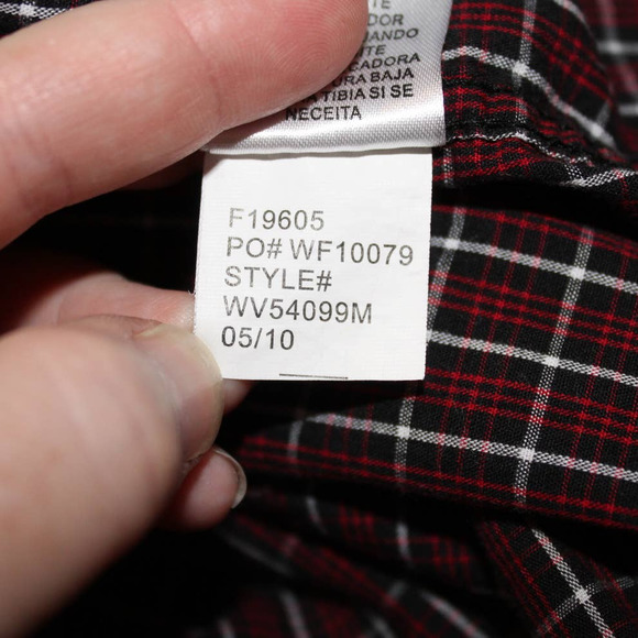 SALE-Point Zero men's cotton long sleeve button up plaid shirt size large - Picture 13 of 13